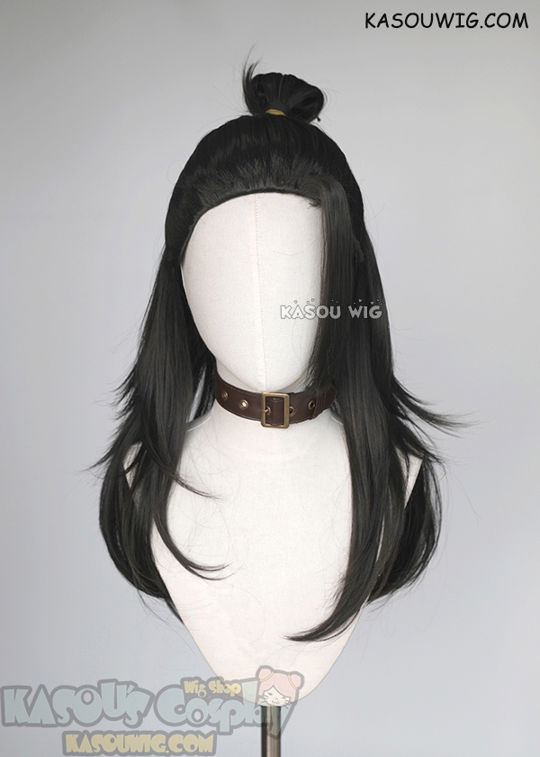 Black wig hotsell with bun