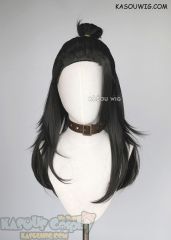 Jujutsu Kaisen Suguru Geto long layered black cosplay wig with bun