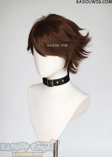 Haikyuu !! Oikawa Tooru short layers dark brown cosplay wig