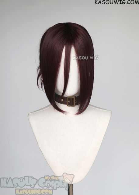 Chainsaw Man Reze purplish brown wig with pre-tied bun