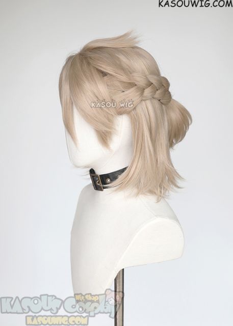 Genshin Impact pre-styled Albedo mixed ash blonde wig