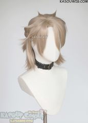Genshin Impact pre-styled Albedo mixed ash blonde wig
