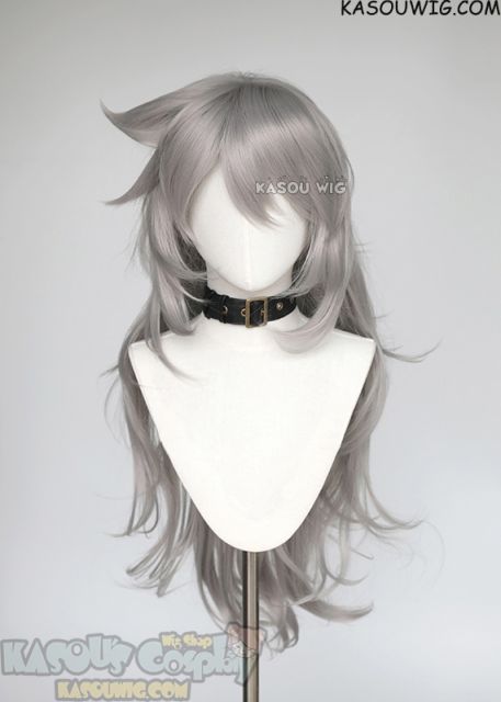 Genshin Impact Razor 93cm layered light gray wig