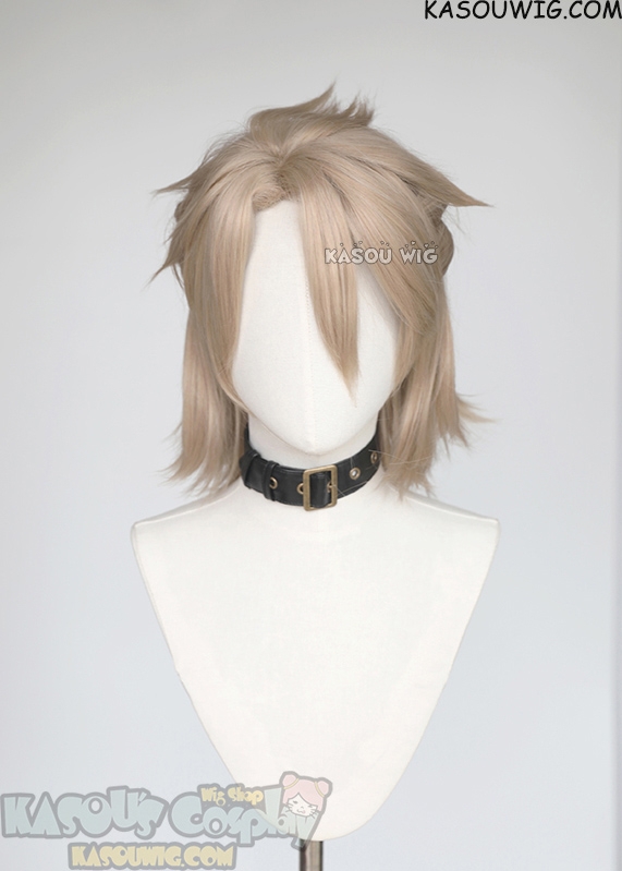 Genshin Impact pre styled Albedo mixed ash blonde wig Genshin Impact