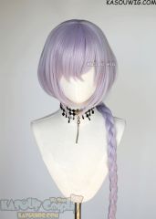 Genshin Impact Qiqi 120cm long braid silver purple wig