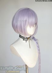 Genshin Impact Qiqi 120cm long braid silver purple wig
