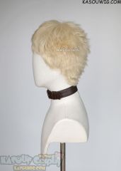 Haikyuu Kei Tsukishima  / EVA Ritsuko Akagi short cream blonde short layered cosplay wig