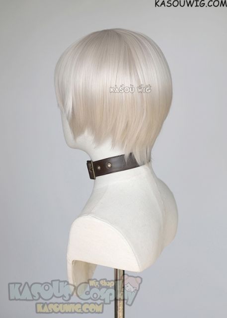 Jujutsu Kaisen Toge Inumaki warm white short bob wig