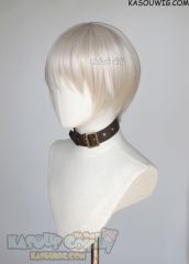 Jujutsu Kaisen Toge Inumaki warm white short bob wig