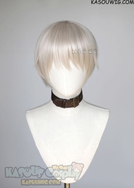 Jujutsu Kaisen Toge Inumaki warm white short bob wig