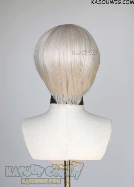 Jujutsu Kaisen Toge Inumaki warm white short bob wig