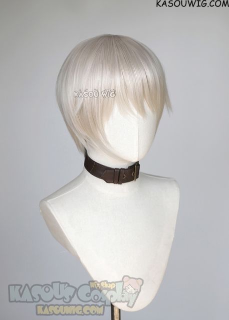 Jujutsu Kaisen Toge Inumaki warm white short bob wig