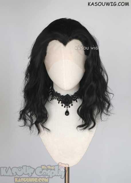 Lace Front>>>Loki Laufeyson Avengers 43cm long layers wavy cosplay wig