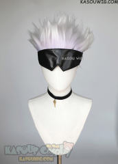 【2 SIZES】Jujutsu Kaisen Gojo Satoru spiky short light violet silver ombre wig