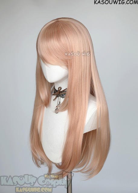 Blast of Tempest / Zetsuen no Tempest Kusaribe Hakaze  L-2 / SP20 peach pink 75cm long straight wig . Hiperlon fiber