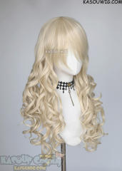 L-1 / SP17 light cream blonde 75cm long curly wig