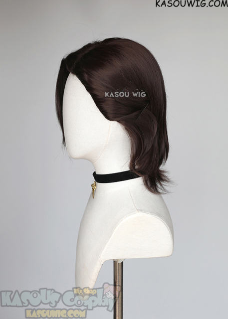 Jujutsu Kaisen Junpei Yoshino deep brown side-parted wig