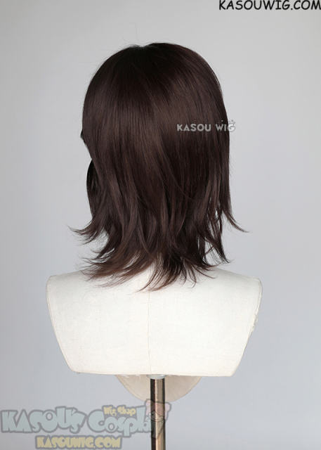 Jujutsu Kaisen Junpei Yoshino deep brown side-parted wig