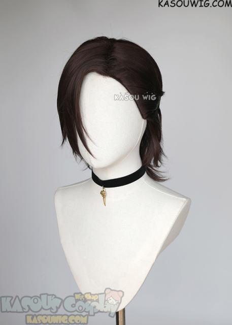 Jujutsu Kaisen Junpei Yoshino deep brown side-parted wig