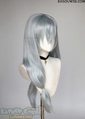 Jujutsu Kaisen Mahito 68cm long straight grayish blue ponytails wig