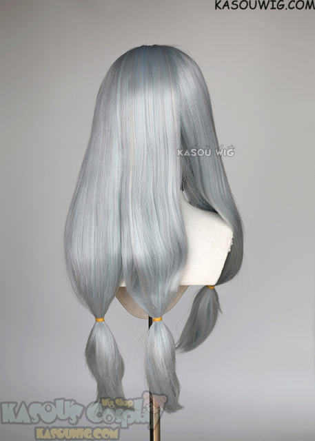 Jujutsu Kaisen Mahito 68cm long straight grayish blue ponytails wig