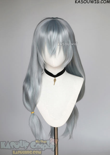Jujutsu Kaisen Mahito 68cm long straight grayish blue ponytails wig