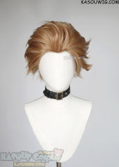 Hawks slicked back ginger ash blonde wig