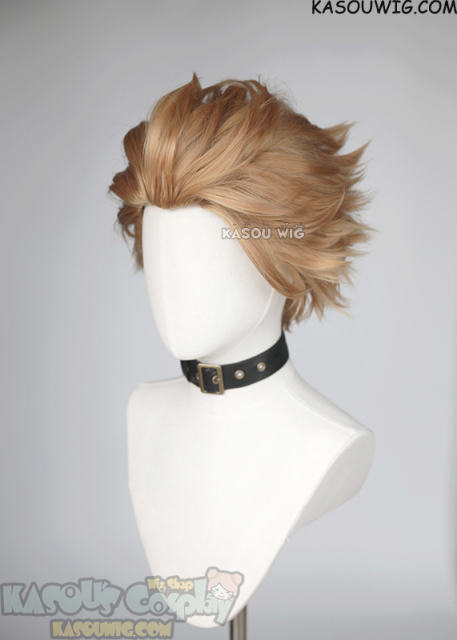 My Hero Academia Hawks slicked back ginger ash blonde wig