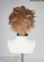 Hawks slicked back ginger ash blonde wig