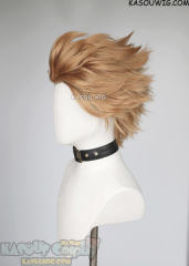 Hawks slicked back ginger ash blonde wig