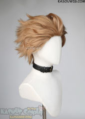 Hawks slicked back ginger ash blonde wig