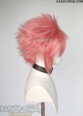 S-5 KA036 31cm/12.2" short rose pink spiky layered cosplay wig