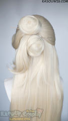 Genshin Impact La Signora 120cm long blonde wig with clip-on buns