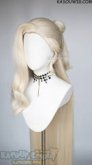 Genshin Impact La Signora 120cm long blonde wig with clip-on buns
