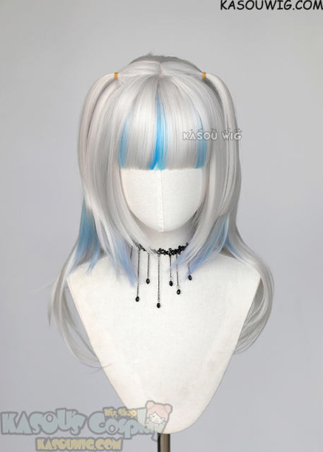 Hololive Gawr Gura 55cm long wig with highlight streaks