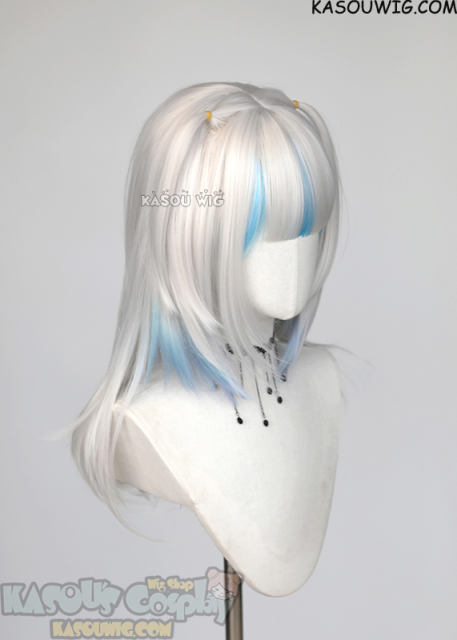 Hololive Gawr Gura 55cm long wig with highlight streaks