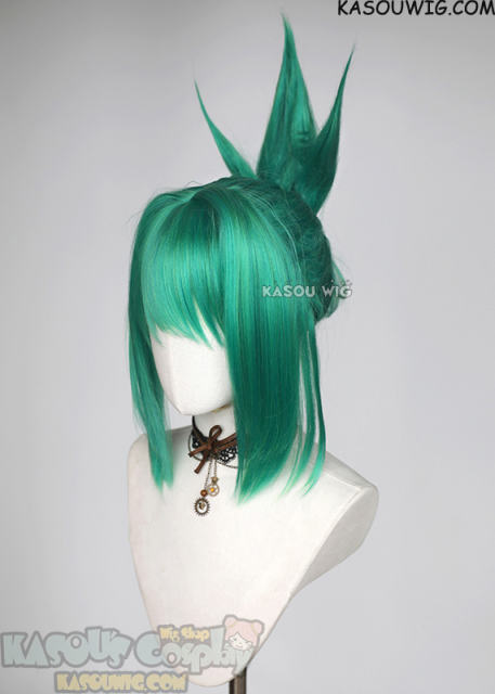 【Styling is required】 Shaman King Tao Jun green ponytail with spikes