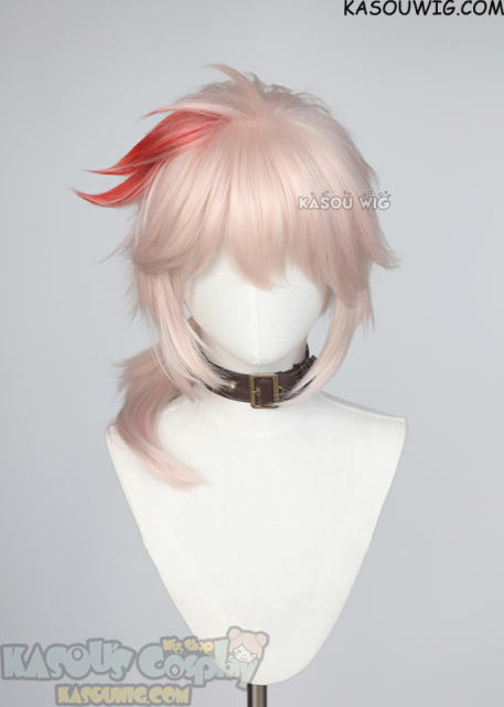 Genshin Impact Kaedehara Kazuha layered ponytail wig