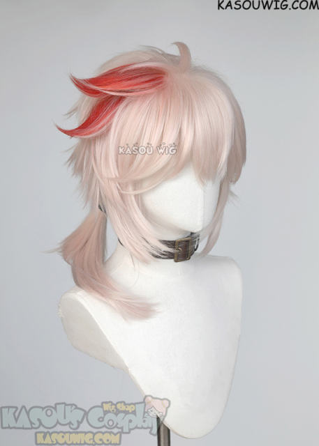Genshin Impact Kaedehara Kazuha layered ponytail wig