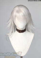 Nier Replicants Nier brother medium length white layered wig