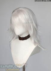 Nier Replicants Nier brother medium length white layered wig