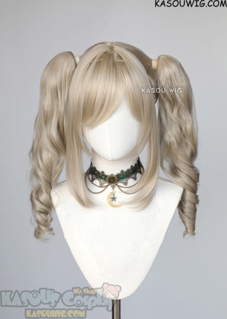 Genshin Impact Barbara Pegg curly pigtail wig