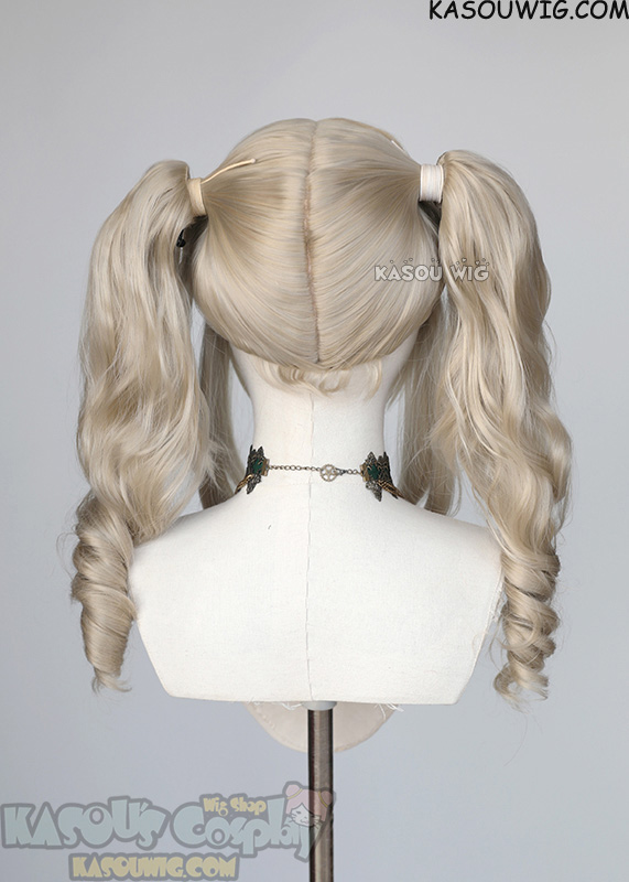 White pigtail outlet wig