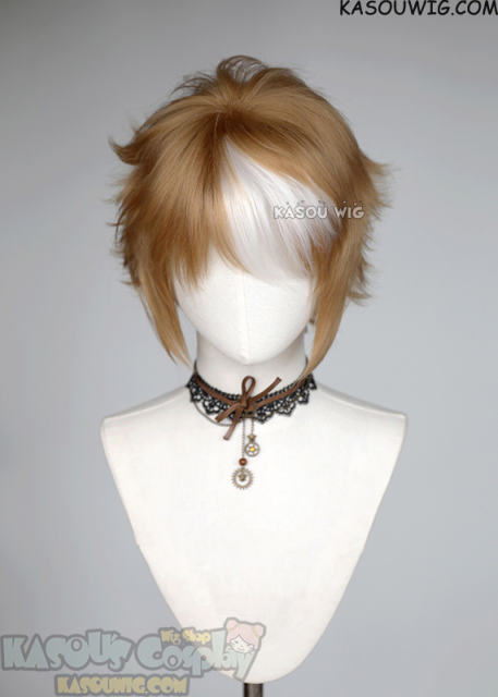 Genshin Impact Gorou short light brown wig with ears