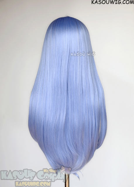 L-2 / KA055 cornflower blue 75cm long straight wig