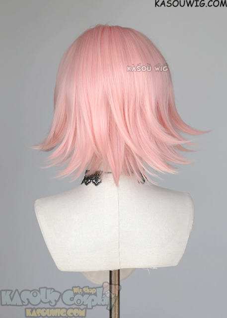 Naruto Haruno Sakura pastel pink pre-styled middle parted wig