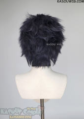 S-5  SP03 31cm/12.2" short deep blue spiky layered cosplay wig