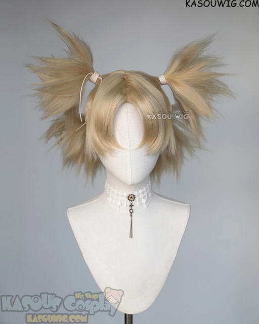 Naruto Temari beach blonde four ponytails wig