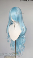 EVA long hair Rei 100cm wavy blue wig