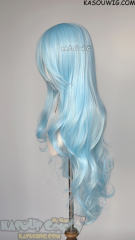 EVA long hair Rei 100cm wavy blue wig